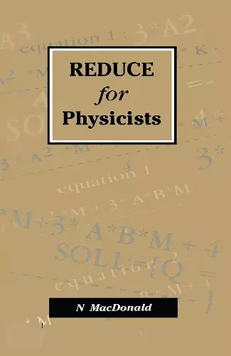 REDUCE for Physicists cover