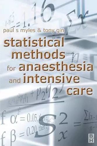 Statistical Methods for Anaesthesia and Intensive Care cover