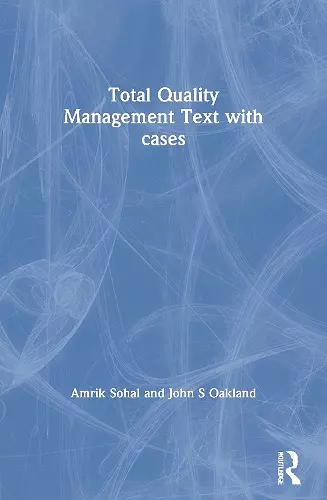 Total Quality Management Text with cases cover