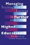 Managing Teaching and Learning in Further and Higher Education cover