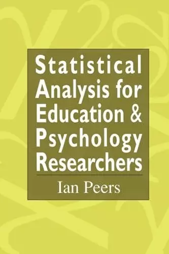 Statistical Analysis for Education and Psychology Researchers cover