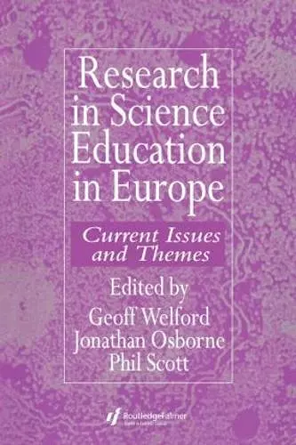 Research in science education in Europe cover