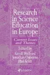 Research in science education in Europe cover