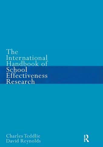 The International Handbook of School Effectiveness Research cover