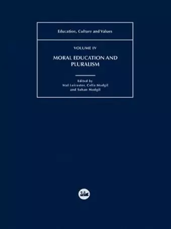 Moral Education and Pluralism cover