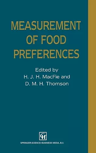 Measurement of Food Preferences cover