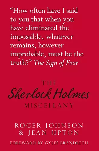 The Sherlock Holmes Miscellany cover