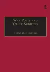 War Poets and Other Subjects cover