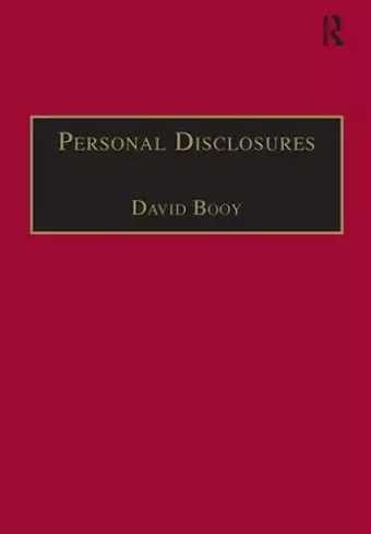 Personal Disclosures cover