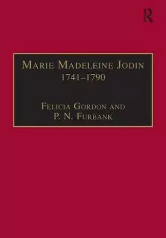 Marie Madeleine Jodin 1741–1790 cover