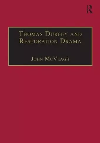 Thomas Durfey and Restoration Drama cover