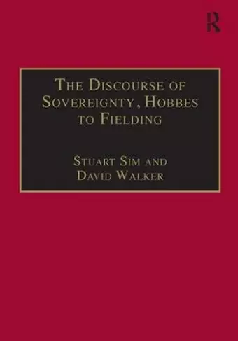 The Discourse of Sovereignty, Hobbes to Fielding cover