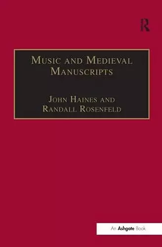 Music and Medieval Manuscripts cover