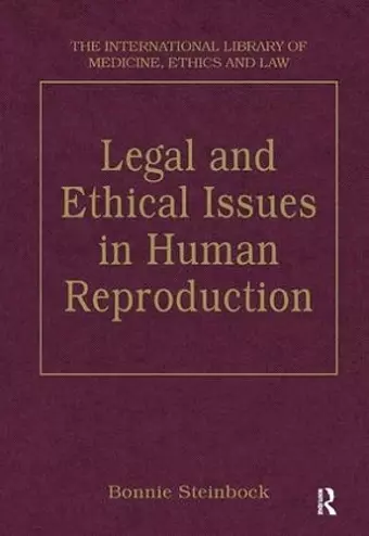 Legal and Ethical Issues in Human Reproduction cover