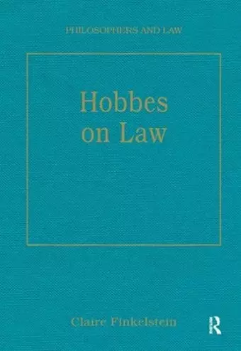 Hobbes on Law cover