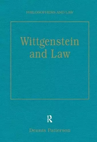 Wittgenstein and Law cover