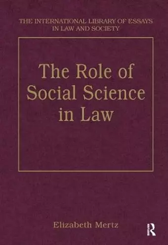 The Role of Social Science in Law cover