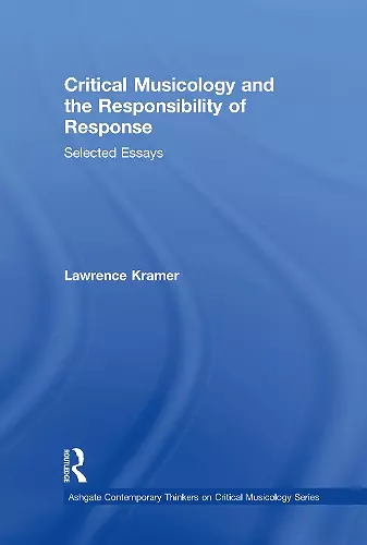 Critical Musicology and the Responsibility of Response cover