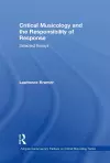 Critical Musicology and the Responsibility of Response cover