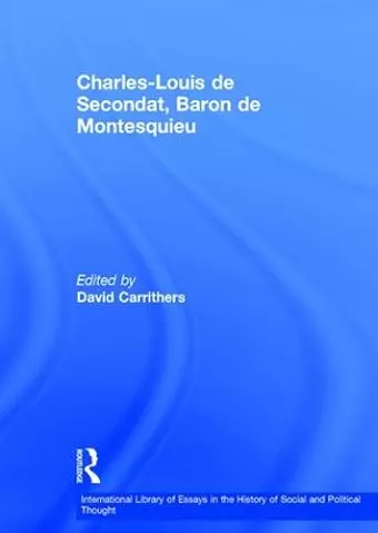 Charles-Louis de Secondat, Baron de Montesquieu cover