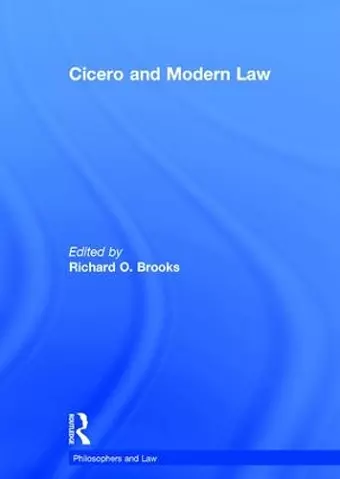 Cicero and Modern Law cover