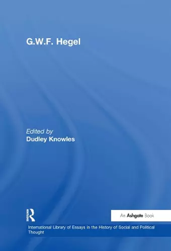 G.W.F. Hegel cover