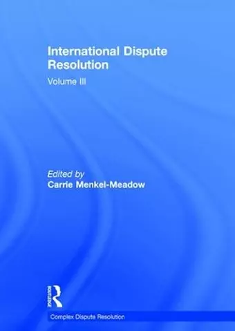 International Dispute Resolution cover