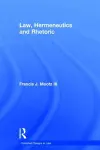 Law, Hermeneutics and Rhetoric cover