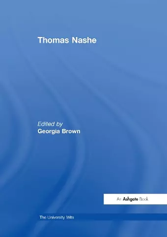 Thomas Nashe cover