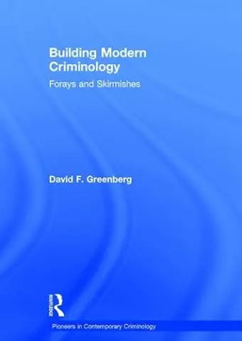 Building Modern Criminology cover