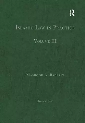 Islamic Law in Practice cover