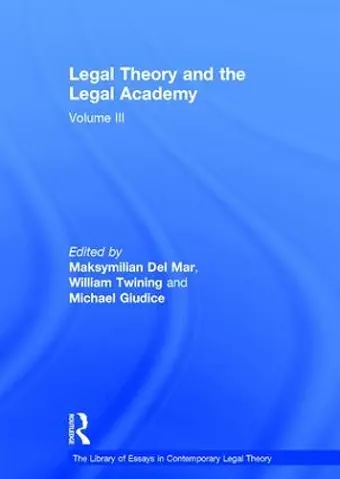 Legal Theory and the Legal Academy cover