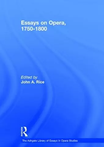 Essays on Opera, 1750-1800 cover