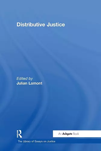 Distributive Justice cover