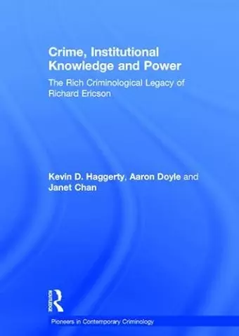 Crime, Institutional Knowledge and Power cover