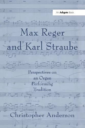 Max Reger and Karl Straube cover