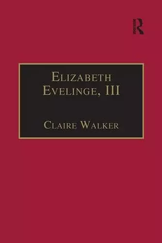 Elizabeth Evelinge, III cover