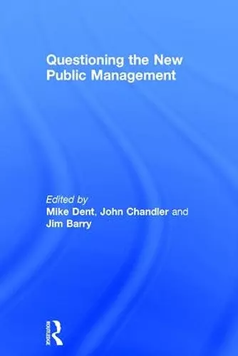 Questioning the New Public Management cover