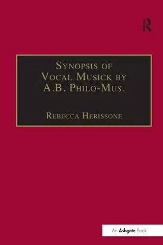 Synopsis of Vocal Musick by A.B. Philo-Mus. cover