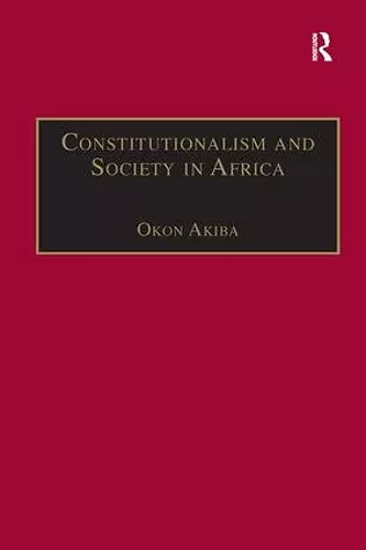 Constitutionalism and Society in Africa cover