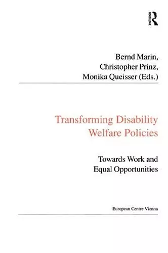 Transforming Disability Welfare Policies cover