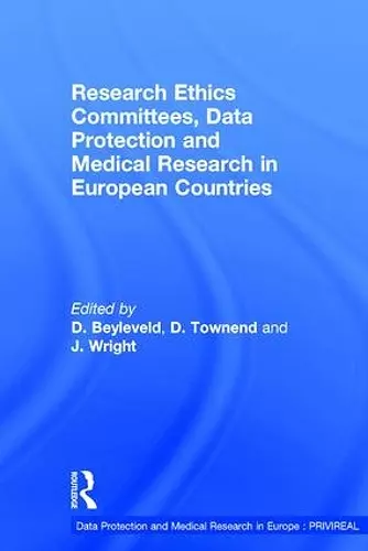 Research Ethics Committees, Data Protection and Medical Research in European Countries cover