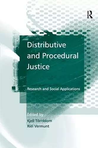 Distributive and Procedural Justice cover