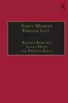 Early Modern English Lives cover