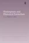 Shakespeare and Historical Formalism cover