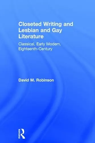 Closeted Writing and Lesbian and Gay Literature cover