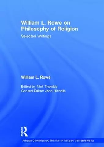 William L. Rowe on Philosophy of Religion cover