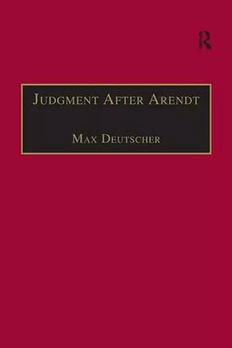 Judgment After Arendt cover