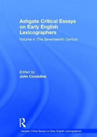 Ashgate Critical Essays on Early English Lexicographers cover