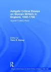 Ashgate Critical Essays on Women Writers in England, 1550-1700 cover